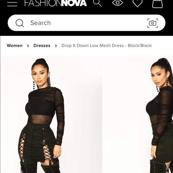 Fashion Nova Drop it Low Dress - Picture 2 of 5